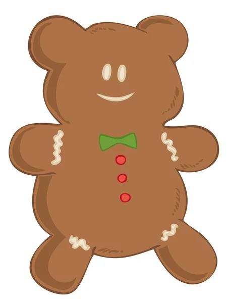 Gingerbread bear. — Stock Vector