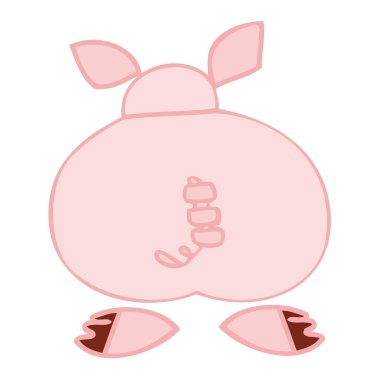 Funny pig. clipart