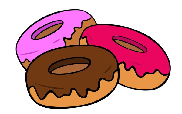 Donuts. . — Vetor de Stock