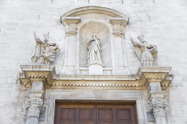 大教堂圣萨维诺的门户。巴里。阿普利亚. — 图库照片