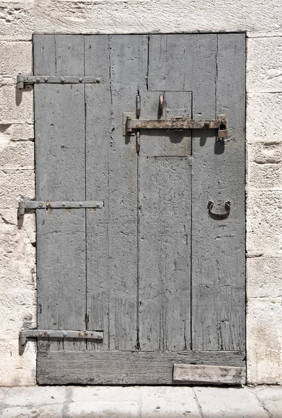 Houten deur. — Stockfoto