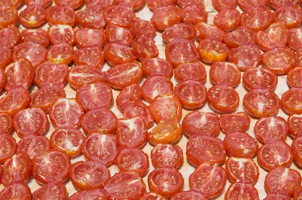 Half Tomatoes Background. — Stock Photo, Image