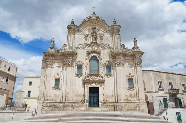 Igreja de São Francisco de Assis. Matera. Basilicata . — Fotografia de Stock