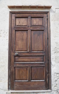 Wooden door. clipart