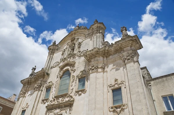 St. francesco d'assisi kerk. Matera. Basilicata. — Stockfoto
