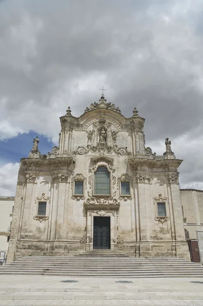St. Francesco d'Assisi Church. Matera. Basilicata. — Stock Photo, Image