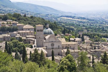 Panoramic view of Assisi. Umbria. clipart