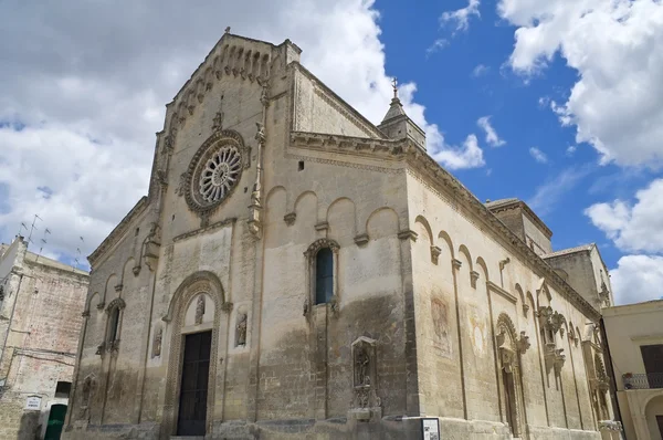 Matera katedrálisra. Basilicata. — Stock Fotó