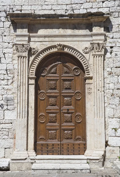 Portal de madeira . — Fotografia de Stock