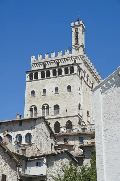 Konzul palác. Gubbio. Umbrie. — Stock fotografie