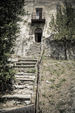 Abandoned palace. Spoleto. Umbria. clipart