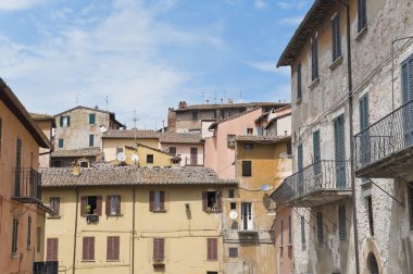 perugia panoramik manzaralı. Umbria.