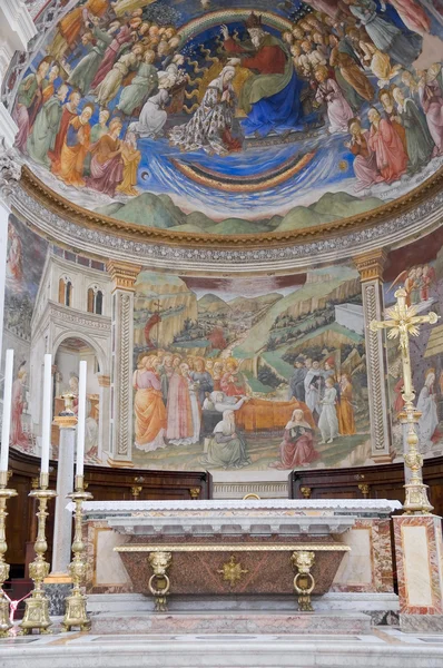 Interieur van de kathedraal. Spoleto. Umbrië. — Stockfoto