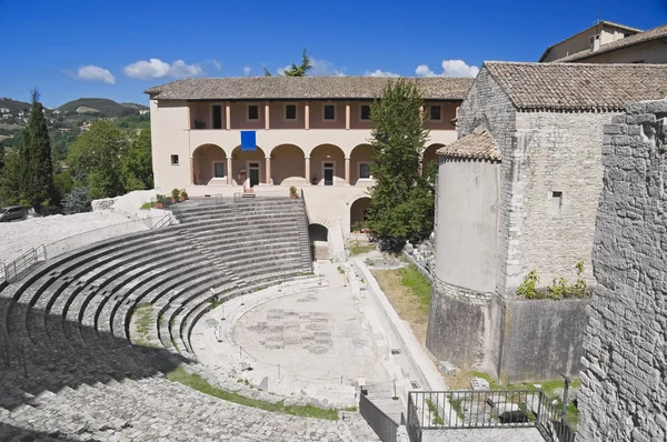 Romerska teatern. Spoleto. Umbrien. — Stockfoto
