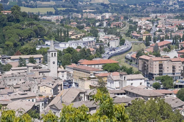 Panoramic view of Spoleto. Umbria. — Stock Photo, Image