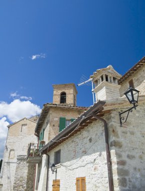 montefalco görünümü. Umbria.