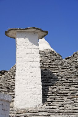 trullo baca-pot kapatın. Alberobello. Apulia.