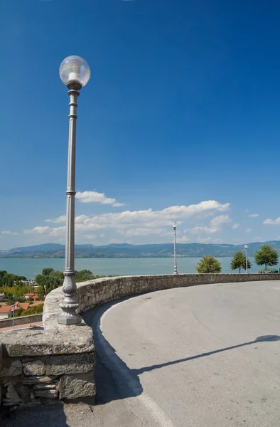 Άποψη του castiglione del lago. Ούμπρια. — Φωτογραφία Αρχείου