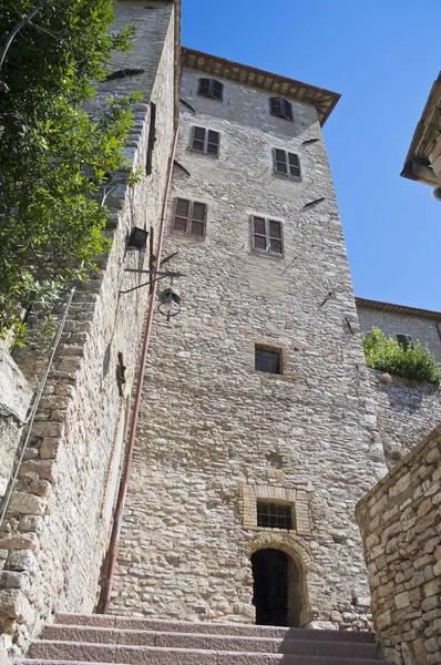 Tarihi Saray. Assisi. Umbria. — Stok fotoğraf