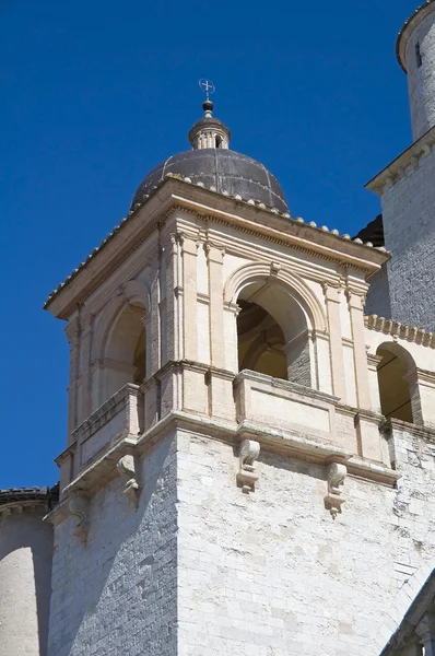 Bazylika St. francesco. Belltower. Asyż. Umbria. — Zdjęcie stockowe