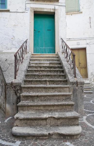 Typiskt hus. Bovino. Foggia. Apulien. — Stockfoto
