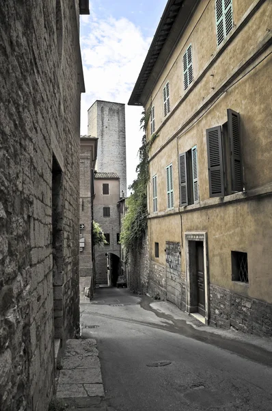 Folyosóját. Perugia. Umbria régió. — Stock Fotó