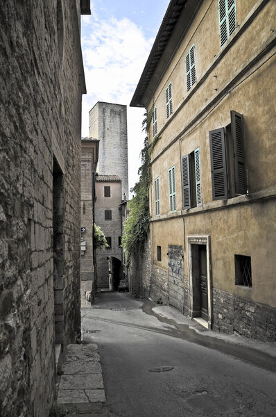 Alleyway. Perugia. Umbria.
