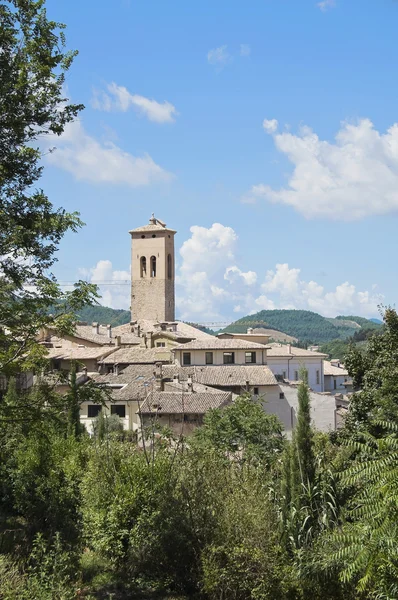 Pohled ze Spoleta. Umbrie. — Stock fotografie