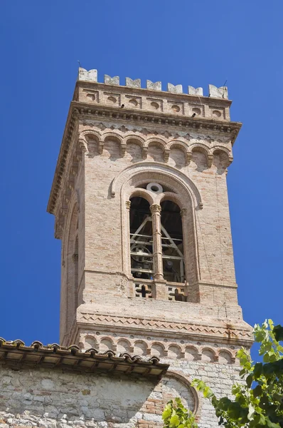 聖フランチェスコの鐘楼。コルチャーノ。ウンブリア州. — ストック写真