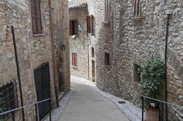 Alleyway. Corciano. Umbria. — Stock Photo, Image
