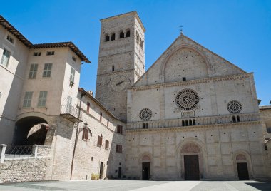 St. Rufino Cathedral. Assisi. Umbria. clipart