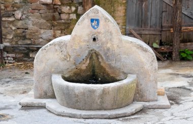 Antik çeşme. Bevagna. Umbria.