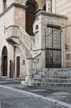 Palace of the Canons Staircase. Foligno. Umbria. clipart