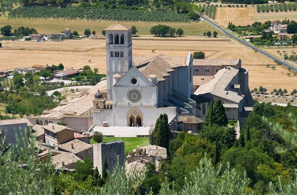 St. francesco-bazilika. Assisi. Umbria régió. — Stock Fotó
