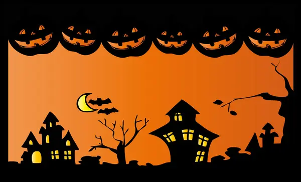 Ночь Хэллоуина. — стоковый вектор