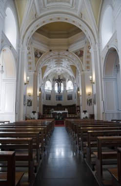 Interior Basilica. Alberobello. Apulia. clipart