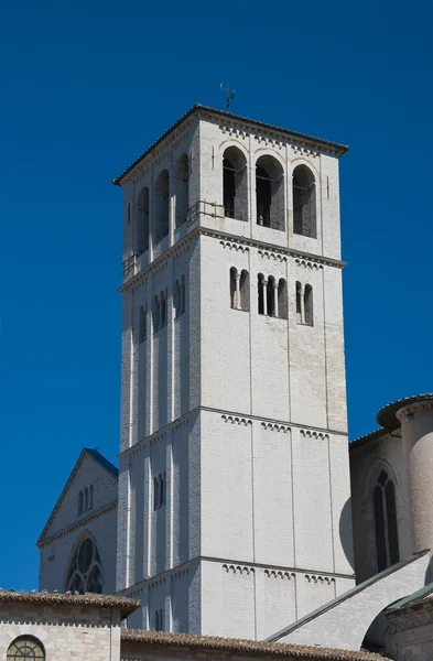 St. francesco belltower bazyliki. Asyż. Umbria. — Zdjęcie stockowe