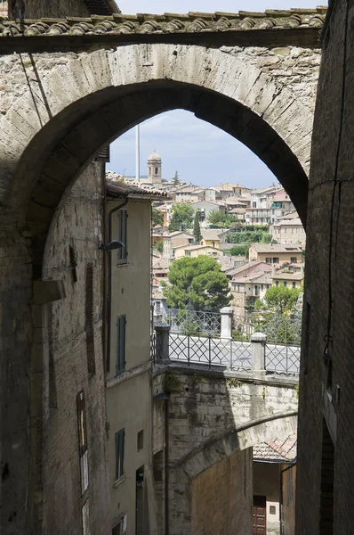Panoramisch zicht van perugia. Umbrië. — Stockfoto