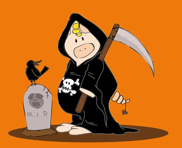 Halloween Reaper. — Stock vektor
