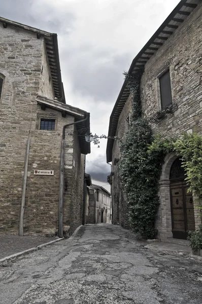Alleyway. Bevagna. Umbria. — Stock Photo, Image
