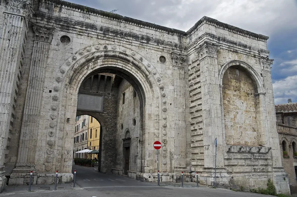 Porta-st. pietro. Perugia. Umbria régió. — Stock Fotó