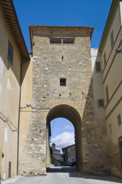 Porta St. Leonardo. Montefalco. Umbria. clipart