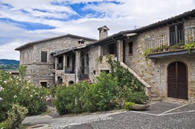 tarihi evi. Bevagna. Umbria.