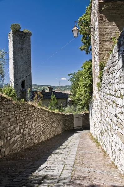 Panoramiczny widok z gubbio. Umbria. — Zdjęcie stockowe