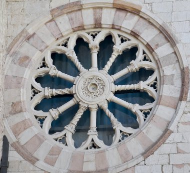 Gül pencere. St. giuseppe Manastırı. Assisi. Umbria.