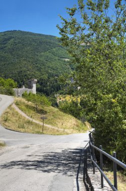 assisi panoramik manzaralı. Umbria.