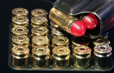 Bullets in a magazine clipart