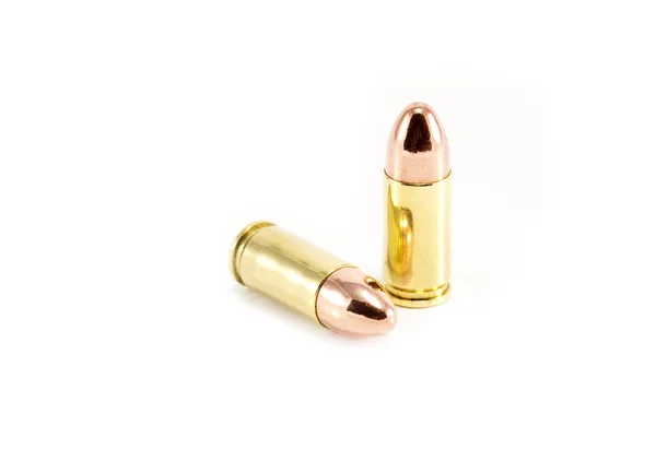 Two 9mm bullets — Stock Photo, Image