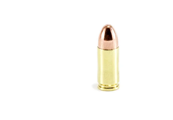 Una sola bala de 9mm — Foto de Stock