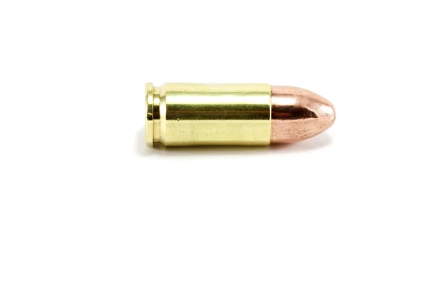 Uma única bala de 9mm — Fotografia de Stock